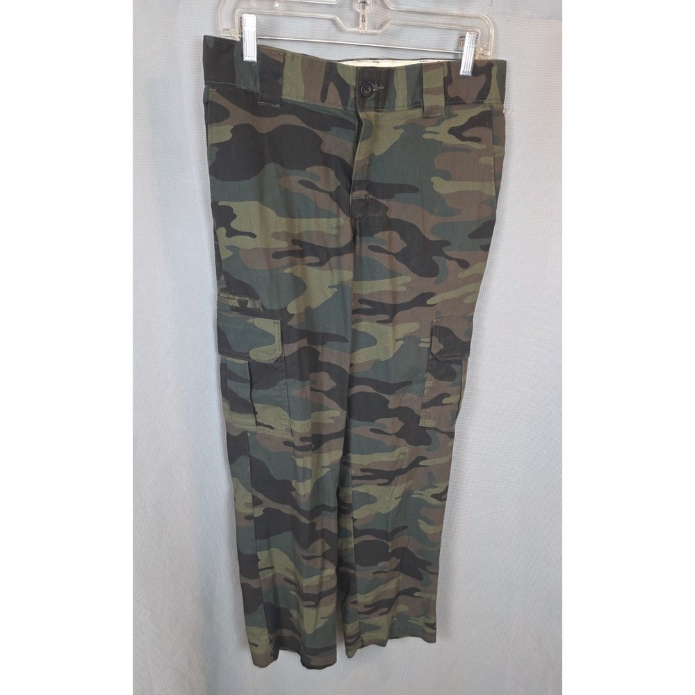 Dickies Men's Regular Fit Straight Leg Twill Cargo Pant,‎ Camo, 31 x 30